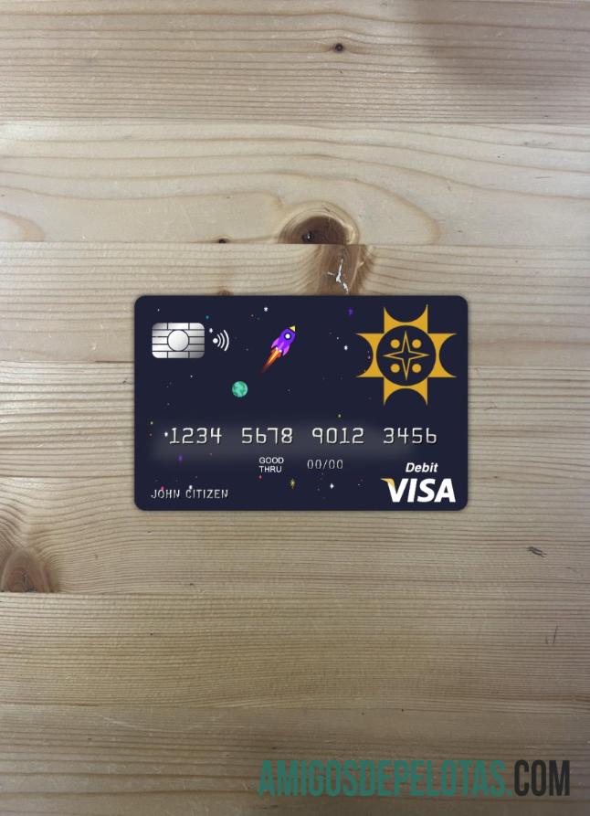 Frente do Photolook do cartão Visa do Banco Sonali de Bangladesh modelo